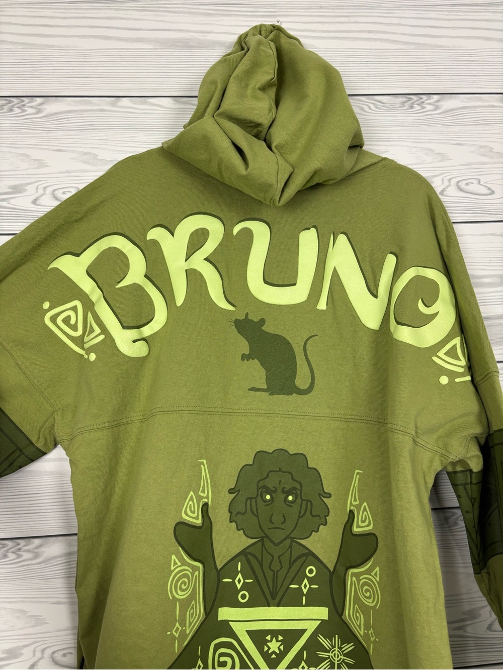 Disney Encanto green hooded spirit jersey size small - Picture 11 of 12